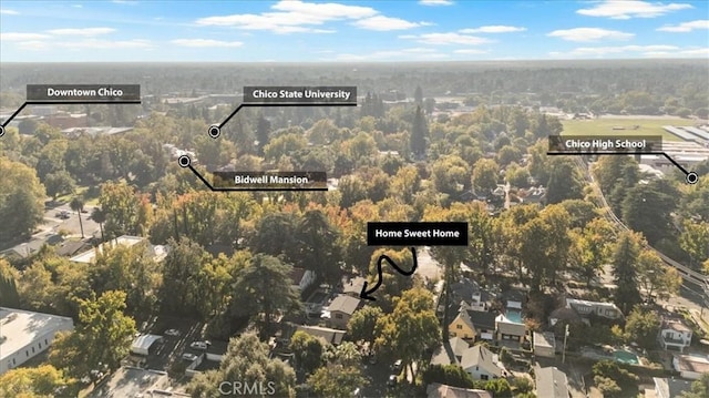 birds eye view of property