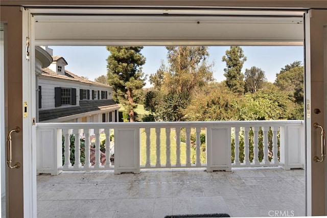 view of balcony