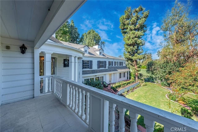 view of balcony