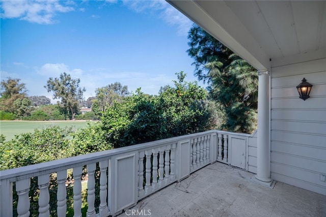 view of balcony