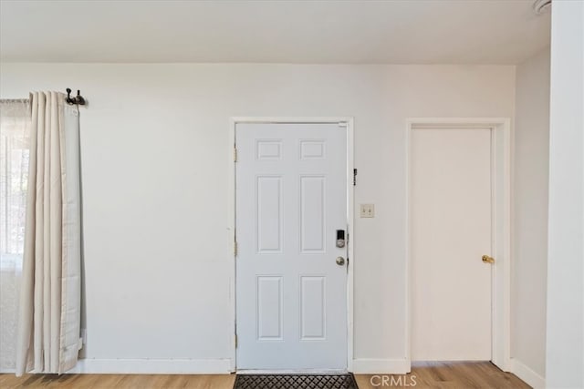 interior space with light wood-type flooring