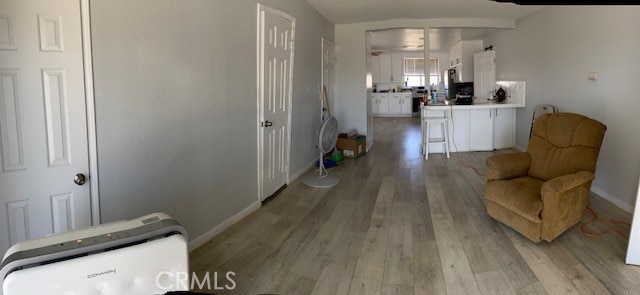 interior space featuring light hardwood / wood-style flooring