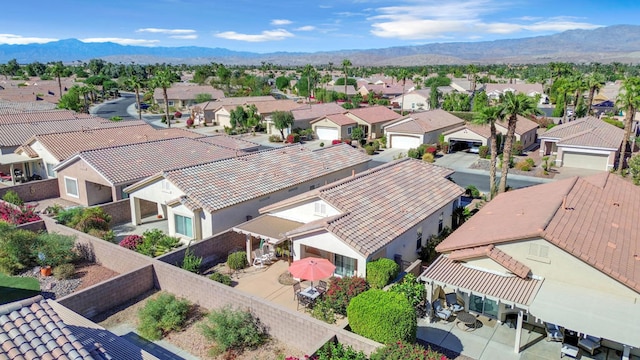 aerial view featuring a mountain view