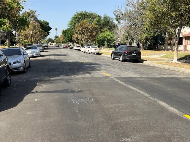 view of road