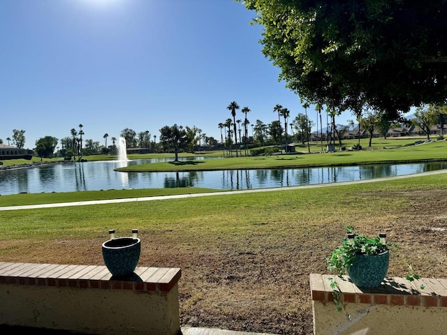 view of water feature