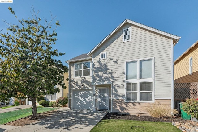 front facade featuring a garage