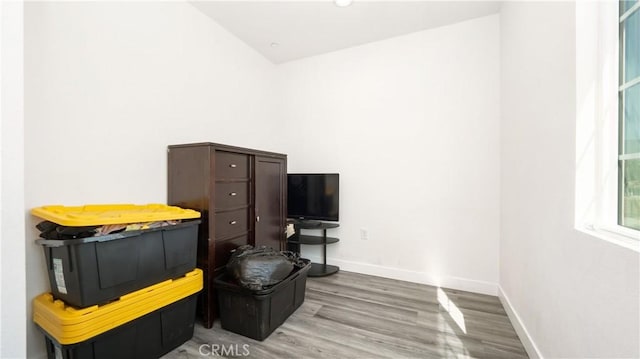 interior space featuring hardwood / wood-style flooring