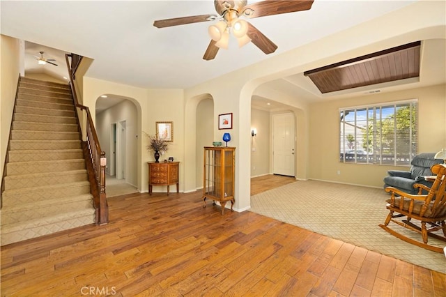 interior space featuring light hardwood / wood-style floors