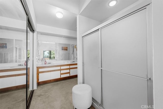 bathroom with walk in shower