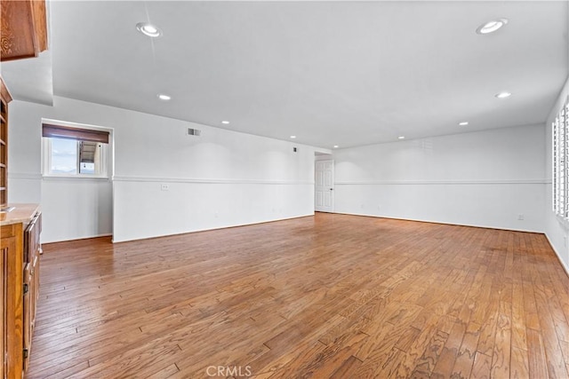 17931 Calle, Los Arboles, Rowland Heights, CA 91748 - empty room featuring light wood finished floors, visible vents, and recessed lighting