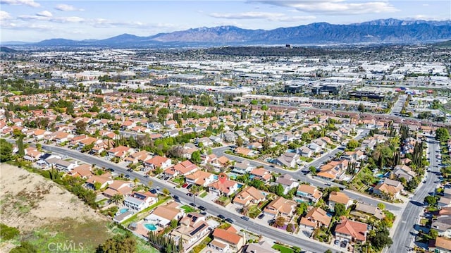 17931 Calle, Los Arboles, Rowland Heights, CA 91748 - aerial view with a mountain view and a residential view