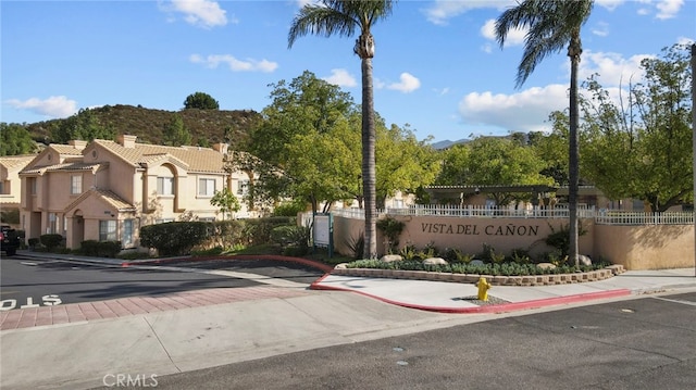 exterior space with a mountain view