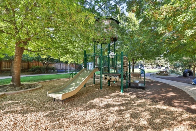 view of jungle gym