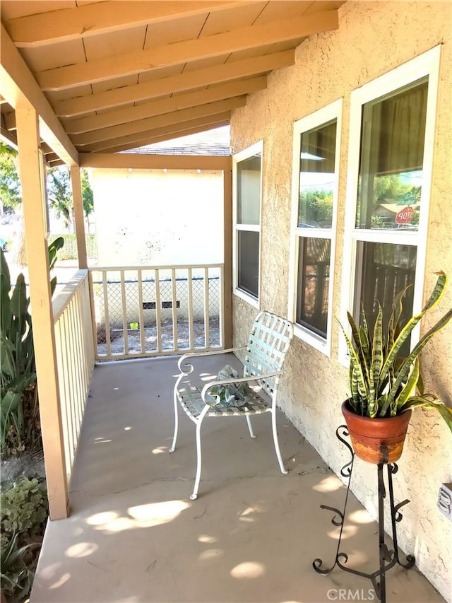 view of patio with covered porch