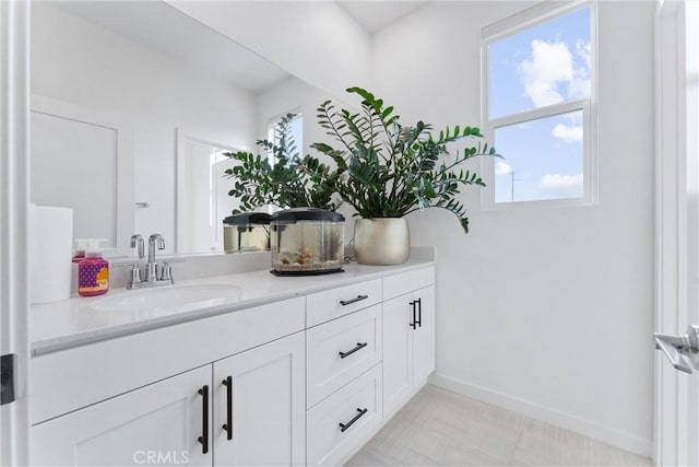 bathroom with vanity