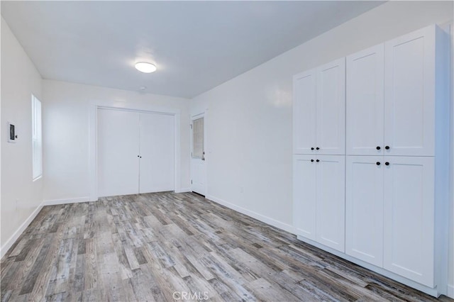 interior space featuring light wood-type flooring