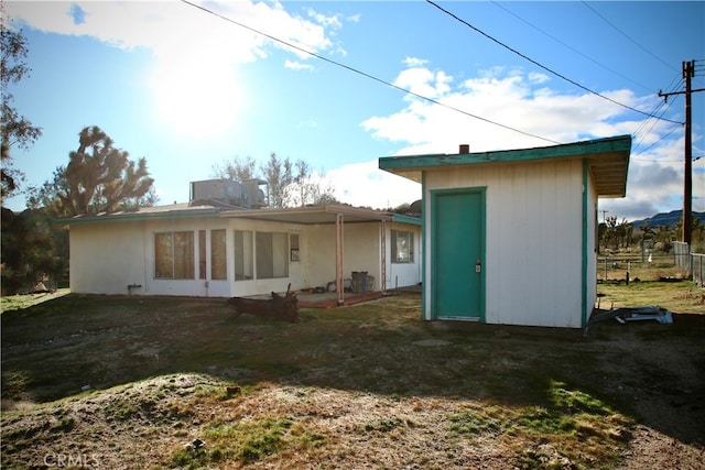 view of back of property