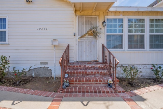 view of entrance to property