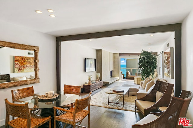 dining room featuring hardwood / wood-style floors