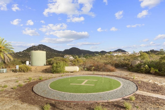 view of home's community with a mountain view