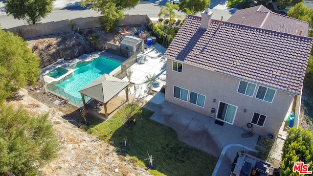 birds eye view of property