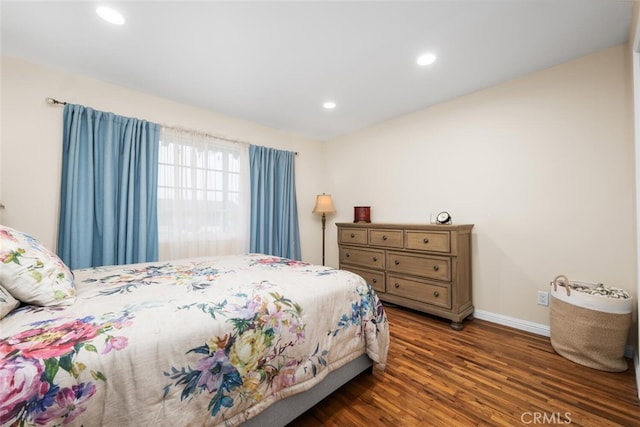 16132 Landmark Dr, Whittier, CA 90604 - bedroom with dark hardwood / wood-style floors