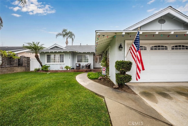 16132 Landmark Dr, Whittier, CA 90604 - ranch-style home featuring a garage and a front yard