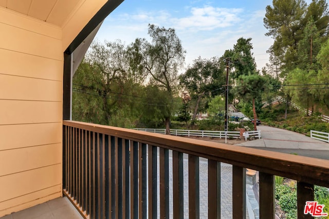 view of balcony