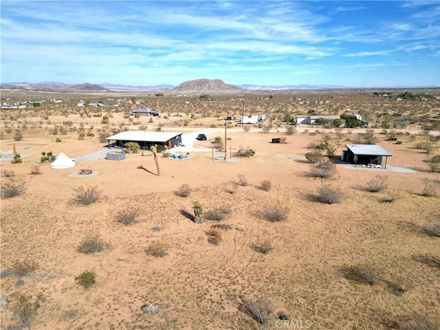 aerial view featuring a mountain view