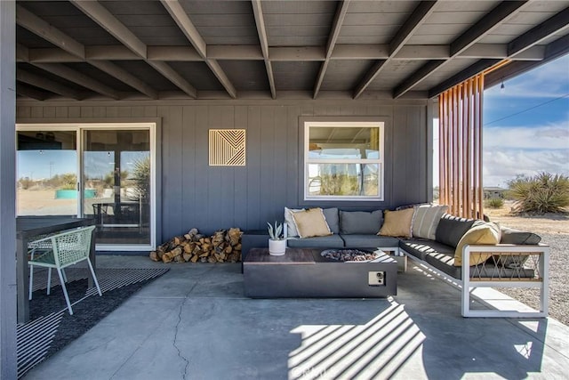 view of patio / terrace with outdoor lounge area