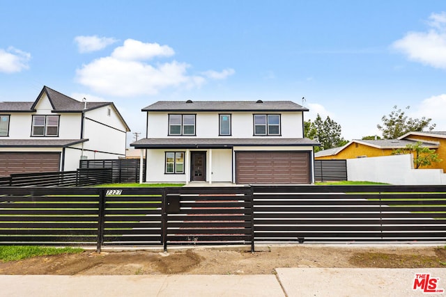 view of front of house featuring a garage