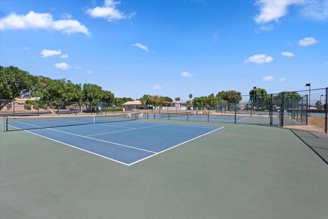 view of tennis court