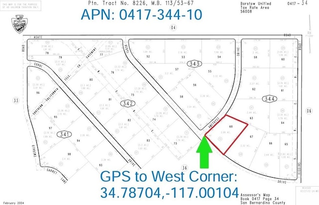 2AC Beryl Dr, Barstow CA, 92311 land for sale