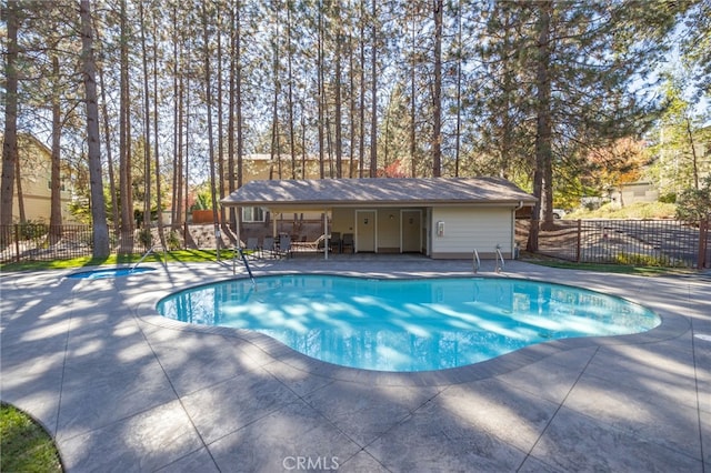 view of pool with a patio area