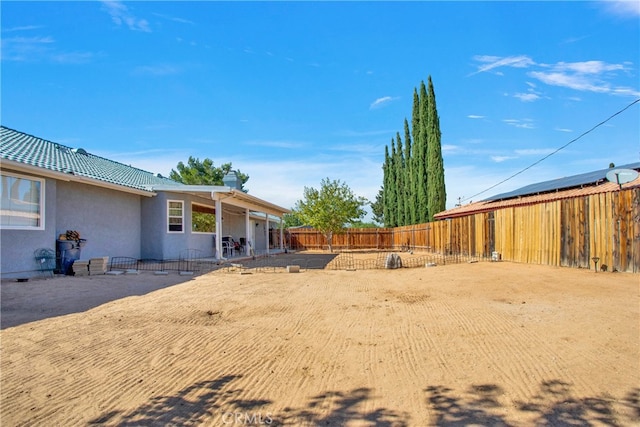 view of yard featuring a patio