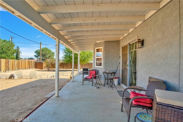 19848 Haida Rd, Apple Valley, CA 92307 - view of patio / terrace featuring a fenced backyard