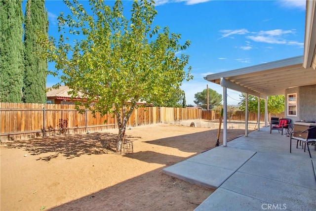 19848 Haida Rd, Apple Valley, CA 92307 - view of yard featuring a patio area and a fenced backyard