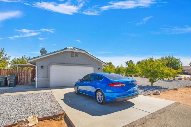 19848 Haida Rd, Apple Valley, CA 92307 - garage with driveway and fence