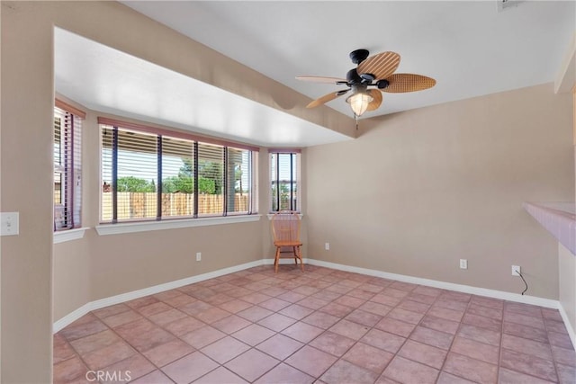 19848 Haida Rd, Apple Valley, CA 92307 - empty room with baseboards and ceiling fan
