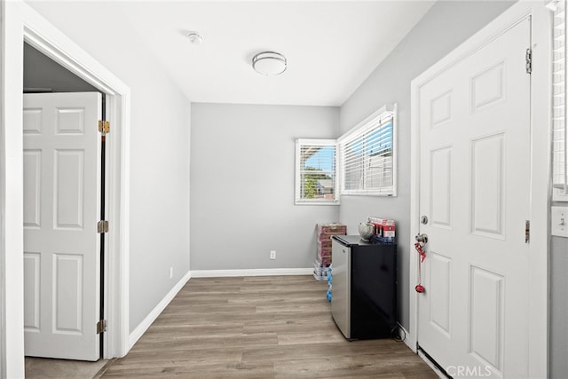 interior space featuring light hardwood / wood-style floors