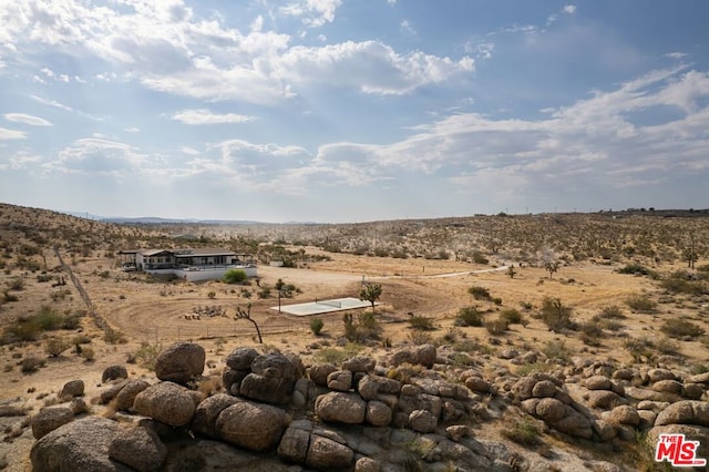 exterior space with a rural view