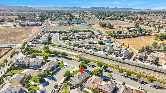 bird's eye view featuring a mountain view