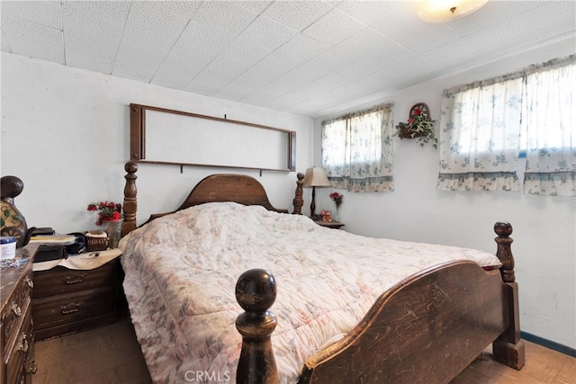 bedroom featuring light hardwood / wood-style floors