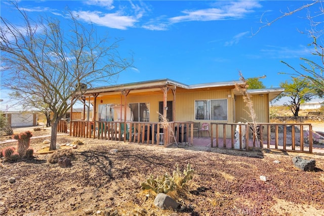 view of rear view of property