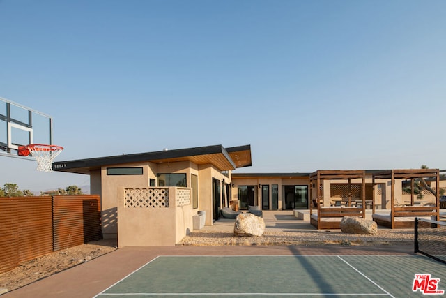 view of basketball court