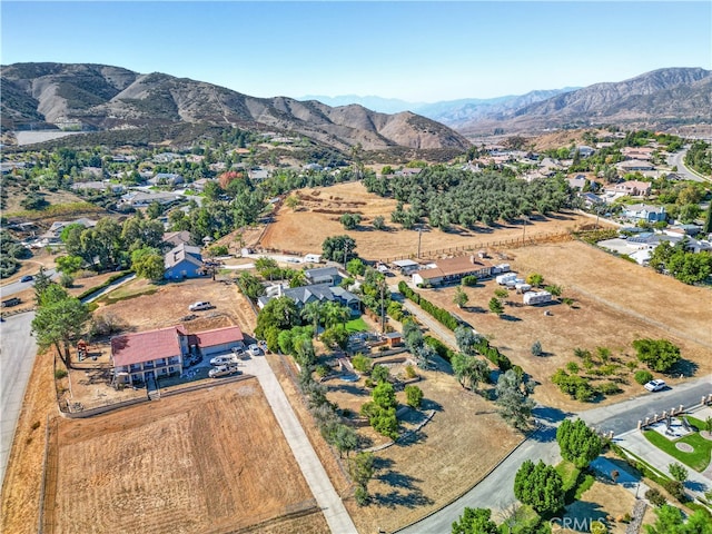 aerial view featuring a mountain view