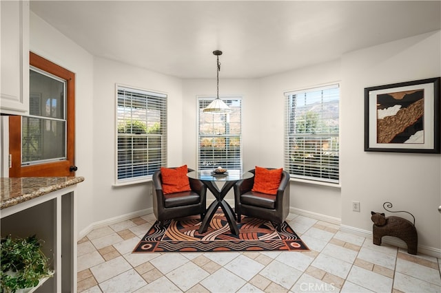 view of dining room