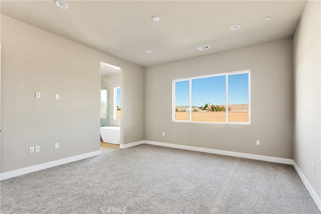 view of carpeted empty room