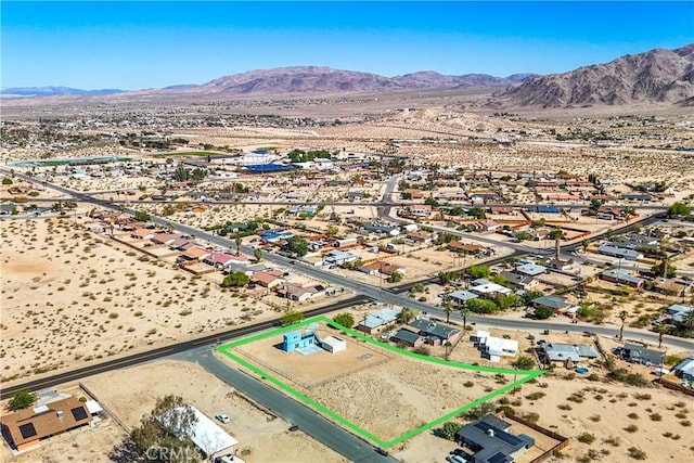 aerial view featuring a mountain view