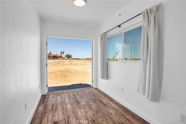 interior space featuring hardwood / wood-style floors